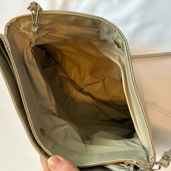 Vintage 80s Beige Purse - Picture 9 of 10